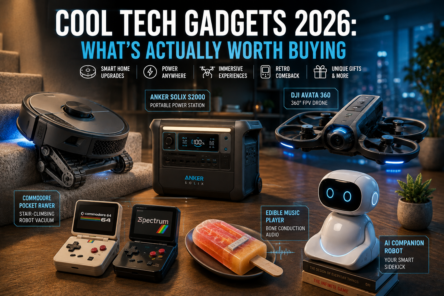 ool tech gadgets worth buying in 2026, highlighting useful and innovative devices