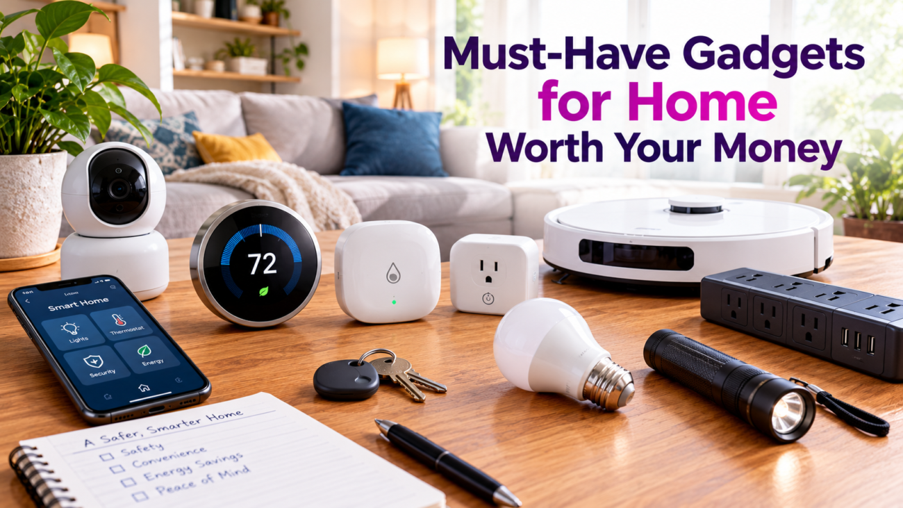 Must-have home gadgets that offer smart features, save time, and provide great value for money.