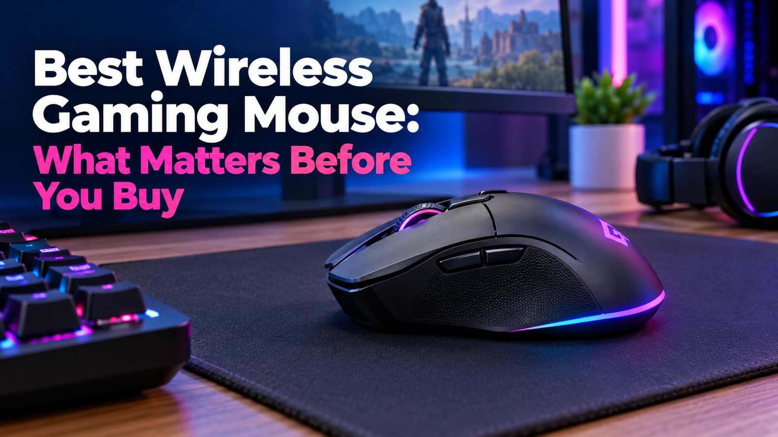 Best wireless gaming mouse features, including DPI, battery life, response time, comfort, and connectivity, to help you choose the right mouse for gaming.